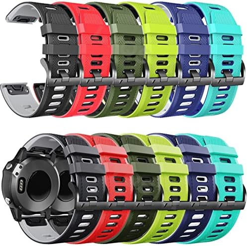 Dfamin 22 26mm Smart Watch tiras para Coros Vertix 2 Soft Silicone Smartwatch para Garmin Fenix ​​6 5x 6x Coros de pulseira Bracelete