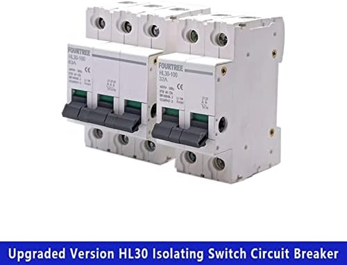 Hikota 1PCS Switch principal HL30 Isolador do disjuntor Função da família Desconector isolador 2p 32a 63a