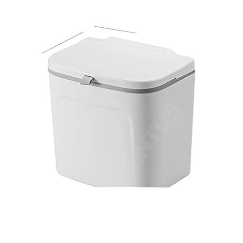 Lixo desnatado lata de banheiro lixo de parede de plástico lixo pode armazenamento adesivo lixo lixo com armário de tampa pendurado lixo de banheiro lata de cozinha em casa acessórios