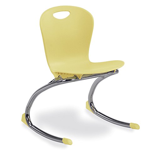 Cadeira de estudantes de Virco, abóbora, concha de plástico macio, altura do assento de 15 , para a 1ª a 4ª série, pacote de 2