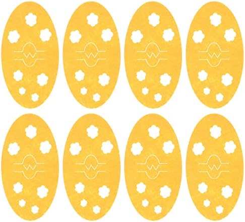 Bolsa de talheres de utensílios de ovo: talheres de faca de faca de páscoa de mangas de mangas de ovo 8pcs amarelo