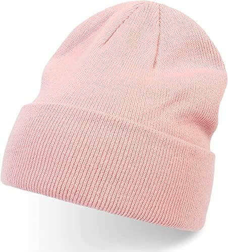 Adorno 2 chapéus de gorro, bonés de inverno para homens, mulheres, gorros de tamanho padrão, chapéus de meia com algema quente malha, azul marinho e rosa