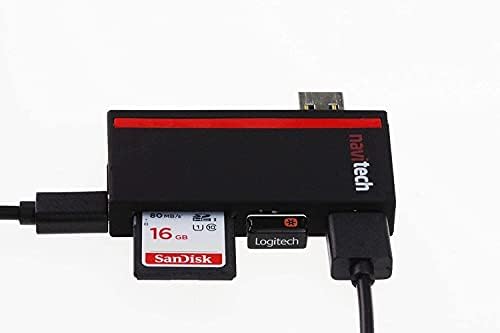 Navitech 2 em 1 laptop/tablet USB 3.0/2.0 Adaptador de hub/micro USB Entrada com SD/Micro SD Reader compatível