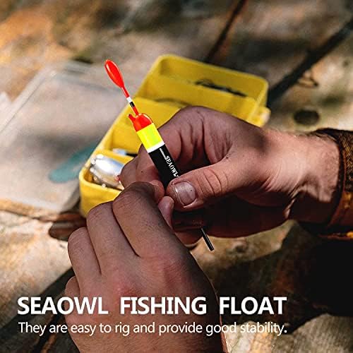 Kit de flutuação de bobber de pesca Seaowl, rolhas de balsa e 60pcs Bobber para para peixes de truta panfish
