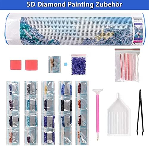 5D Kits de pintura de diamante, arte de diamante para adultos para crianças iniciantes, broca completa redonda/quadrada