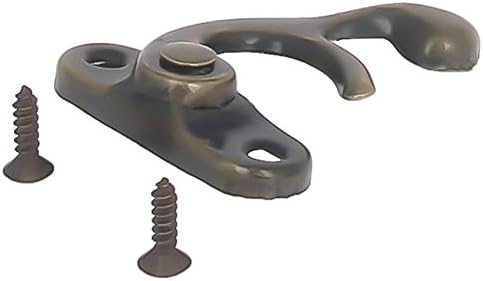 Bettomshin Antique trava direita HASP, Bronze banhado a trava de balanço com parafusos 32 x 27 mm / 1,26 x 1,06innch50pcs
