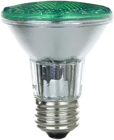 Sunlite 50Par20/hal/fl/g de 50 watts halogen par20 refletor bulbo, verde