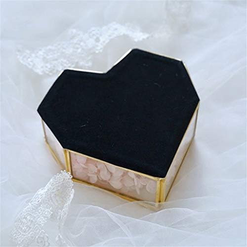 Caixa de jóias de musita, caixa de armazenamento wbox caixa de terrário de vidro Gredenery portador de