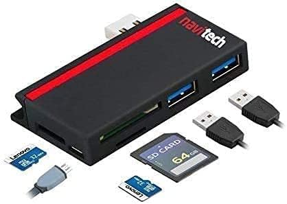 Navitech 2 em 1 laptop/tablet USB 3.0/2.0 Adaptador de cubo/micro USB Entrada com SD/micro SD Reader compatível com o Asus Chromebook Enterprise Flip CB5 14