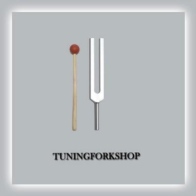 TFS TuningForkshop 586 Hz Circuation Tuning Fork para cura com martelo+bolsa