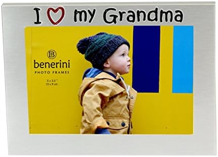 Benerini 'eu amo minha avó' - Presente de moldura da foto fotográfica - 5 x 3,5 - Presente de cor de