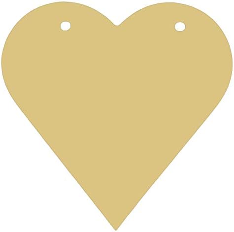 Coração com orifícios Cutout inacabado Wood Wood Valentine's Day Cut Out Holiday Special Ocald Hanger MDF