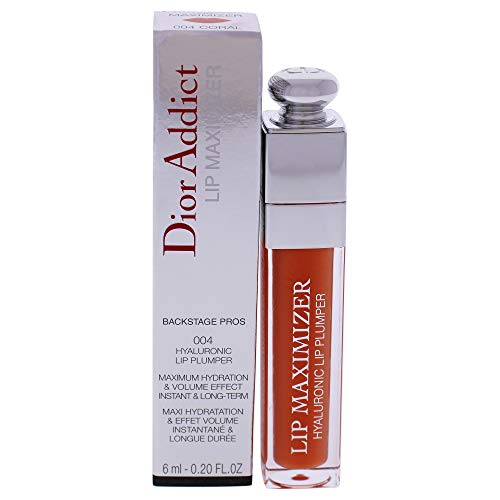 Maximizador de lábios do Christian Dior Dior - 004 Lipstick de mulheres coral 0,2 oz