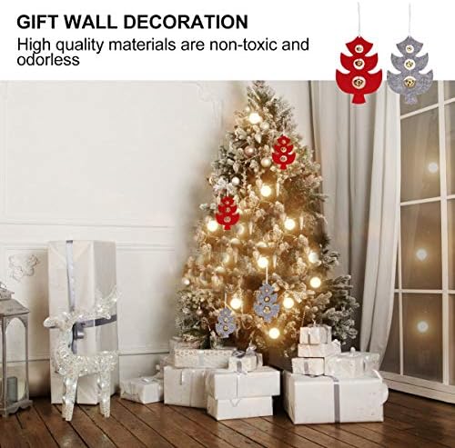 6pcs de Natal pendente de pingente de natal árvore de sino pingente de layout fornece decorações de natal
