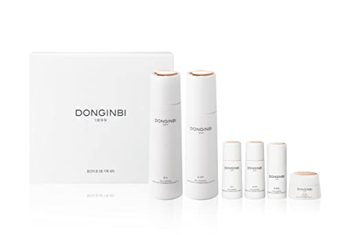 Donginbi Red Ginseng hidratante e firmemente Conjunto ex, Cuidados com a pele coreanos antienvelhecimento, kit