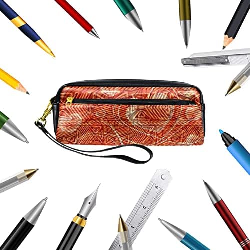 Caixa de lápis Guerotkr, bolsa de lápis, caixa de lápis, estojo de lápis estético, padrão de coração boêmio e namorado