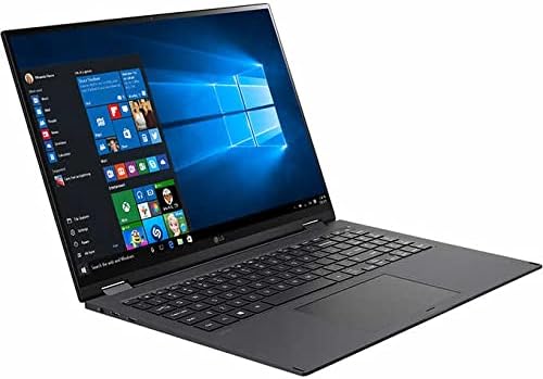 LG Gram Ultra-Light Laptop, WQXGA IPS 16:10 2in1 Display Touch, EVO i7-1165G7, 21 horas Battery Life, caneta Stylus, Wi-Fi 6, Thunderbolt 4, Impressão digital, webcam