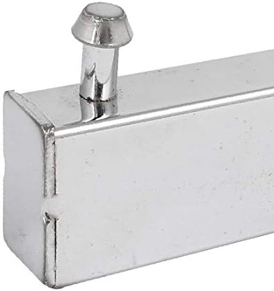 X-Dree Basas Banheiro Metal 5 ganchos Cabine de parede Monta de parafuso Tom prateado de prata 325