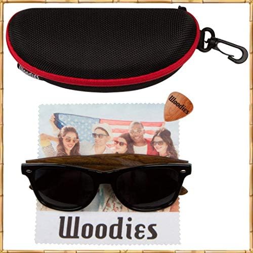 Woodies Três óculos de sol polarizados a granel | Madeira de nogueira, madeira de ébano e óculos de sol