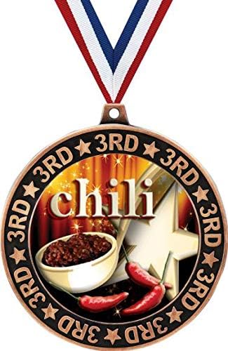 Medalha de perímetro POT POT POT POT, 2,75 Chili Cook Off Prêmios, Crianças de Medalha de Troféus de Crianças