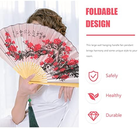 Didiseaon chinês dobrável ventilador de flor Fã de mão decorativa ventiladores dobráveis ​​bambu emoldurados