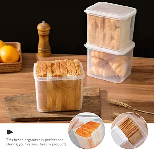 Caixa de pão de pão de cabilock pão recipiente de recipiente de armazenamento de pão recipiente: