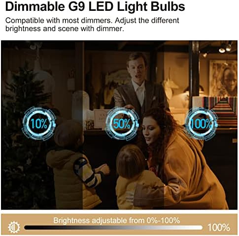 Criação sapiential G9 Bulbo LED Dimmível G9 Bulbo 4W 400LM CRI 85 T4 G9 Lâmpadas de cerâmica LED LED 40 WATTS Lâmpadas