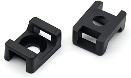 OLIREXD preto de 9 mm de 9 mm de montagem de montagem do cabo Tipo de sela de montagem para parafuso Pacote