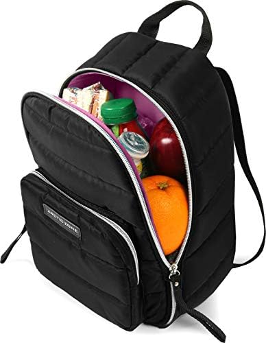 Pacote de almoço no estilo de mochila acolchoado da zona do Ártico com bolso de zíper externo e tiras de transporte
