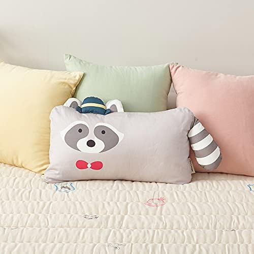Milo e Gabby Animal Toddler Pillow Tampa - algodão - hora da cama, brinquedo, viagem, item de decoração - máquina lavável - 12 x 20 polegadas - pacote de 1