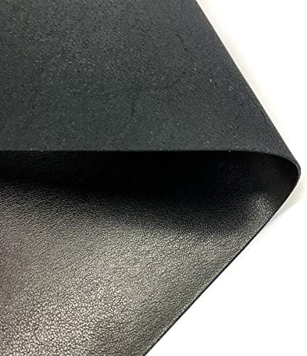 Real genuíno couro preto de bezerro de couro: lençóis de couro preto de couro grosso para artesanato e suprimentos de fabricante de cricut