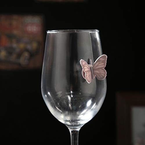 Doitool 20 PCs/ 2 Pacote de silicone Wine Glass Marker Shape Wine Identifier Feitiços com Banquete