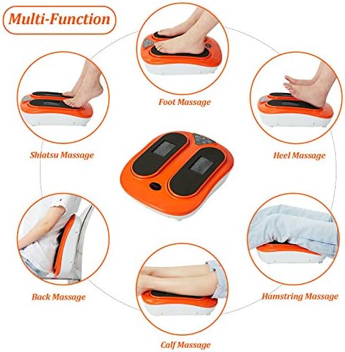Máquina de massger de pés emer com controle remoto, velocidade de vibração ajustável Massageador de pé elétrico-shiatsu amassar, aumenta o fluxo sanguíneo e o massageador