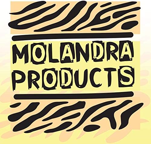 Molandra Products #Holcombe - 20oz Hashtag Bottle de água branca de aço inoxidável com moçante, branco