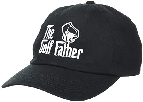 Ann Arbor T-Shirt Co. O pai do golfe | Capinho de golfe engraçado, jogador de golfe de baixo perfil, chapéu de beisebol preto