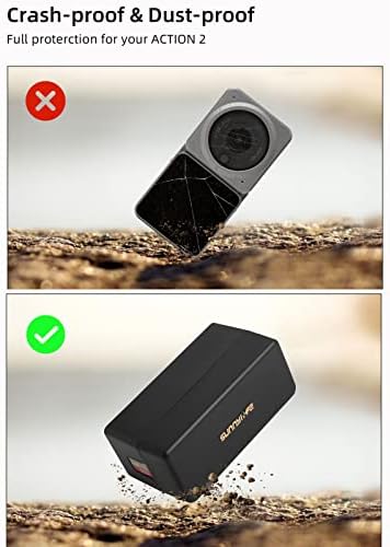 OSMO Ação 2 Caso para DJI Ação 2 Vlogging Câmera de câmera combo de armazenamento Lente de caixa de armazenamento Filtro Acessórios do cartão SD Caixa de proteção Plástico Caixa de proteção Hard Chegth-Proof