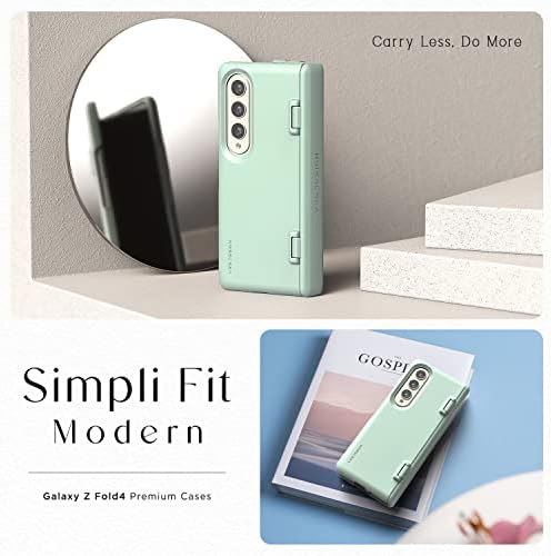 Design VRS Simpli Fit Modern for Galaxy Z Fold 4 5G, Caixa de cobertura de dobradiça moderna e moderna de estilo