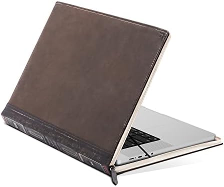 Doze livros do South V2 para MacBook M1 de 16 polegadas | Caso/manga de couro de grão completo