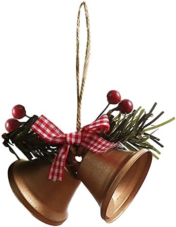 Espelho bola compatível com motor e holofotes de Natal de decoração de campainha de natal decoração de árvore de natal pingente de natal sino