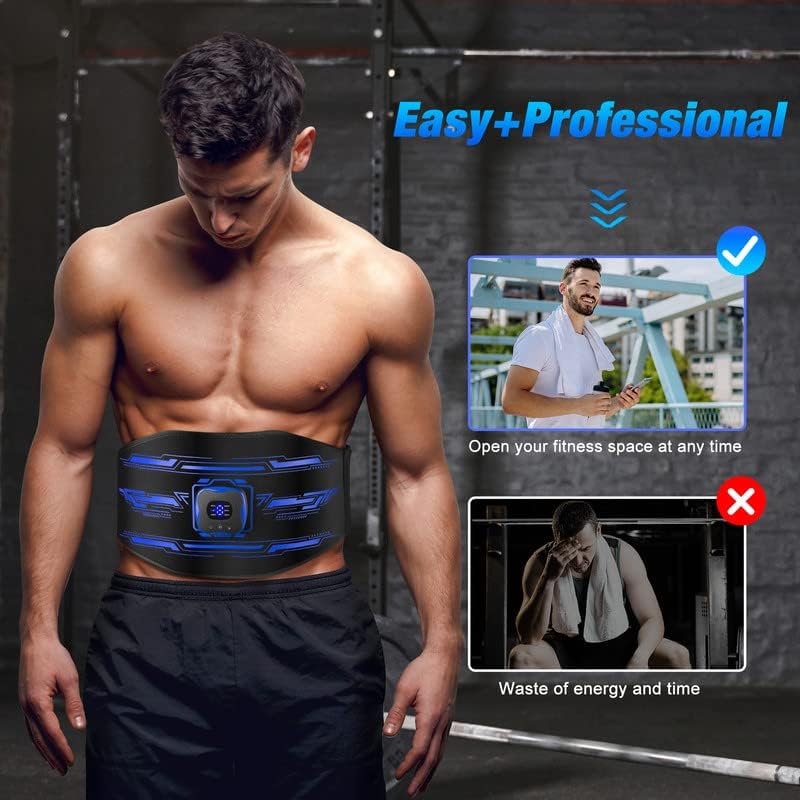 Estimulador de ABS ZividEnd, máquina AB, abdominal Toning Belt Muscle Toner Treinamento de fitness Equipamento