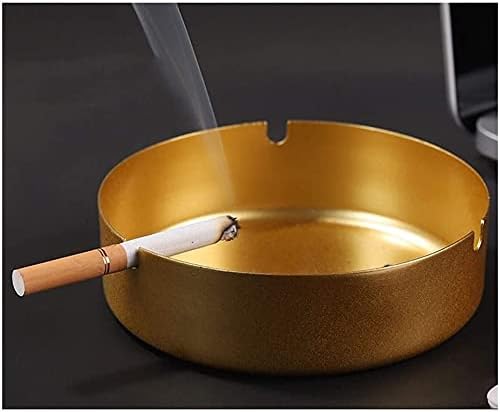 Aoof cinzas de cinzeiro de charuto na mesa de aço inoxidável em aço inoxidável, adequado para cigarro para