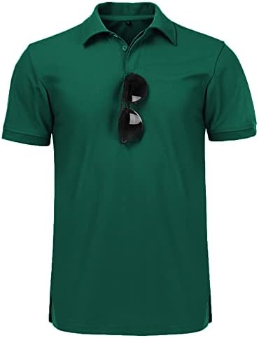 Camisas pólo scodi para homens casuais manga curta de golfe pólo atlético de camisa de tênis de camisa