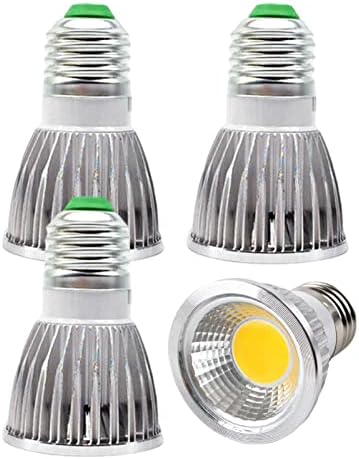 Xianfei 4 pacote 12W E27 COB Spotlight Bulbo, lâmpada de halogênio equivalente a 100w, lâmpada de luminária de inundação de 60 ° LED, 1080 lúmen AC 85-265V, não diminuído