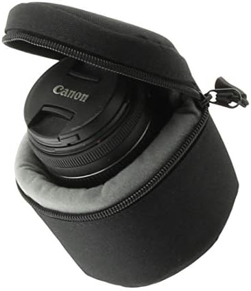 Caixa de lente da câmera resistente à água negra Navitech compatível com a Nikon AF-S Fisheye Nikkor