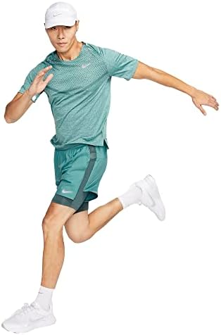 Nike Dri-Fit Squide Men's 7 2 em 1 shorts de corrida