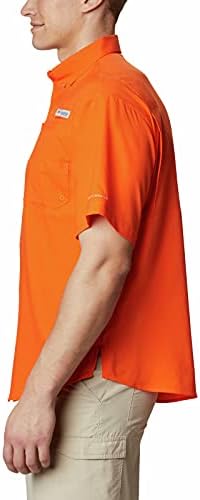 Columbia NCAA Clemson Tigers Men's Tamiami Short Manga Shirt, xx -large, cle - Spark Orange