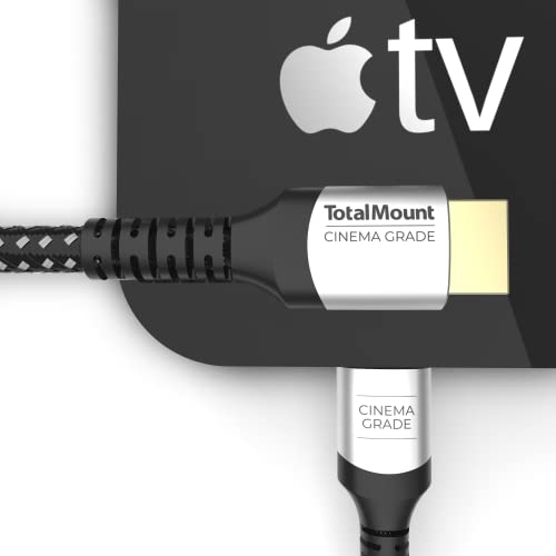 Totalmount Cinema Grade-Cabo HDMI banhado a ouro para Apple TV-HD, 4K, 8K e 10K-Compatibilidade completa da Apple