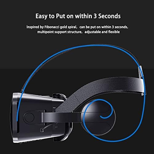 Amikadom 7#NY O melhor sistema de óculos de jogos 3D de realidade virtual para fones de ouvido VR para os fones de ouvido Android Phones for Children