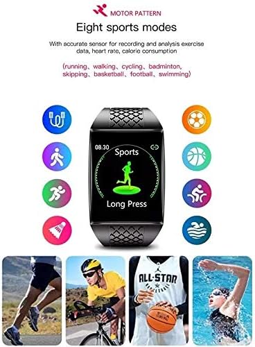 SDFGH SMART RESPOSTA MEN MEN PRESSÃO ANDAR Smartwatch Android Pulseiras Bracelete de fitness relógios inteligentes Design ergonômico TRACKE