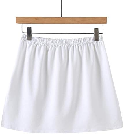 IIUs Extensores de camiseta para mulheres Camadas de camadas mais baixas varredura curta Mini -saia Camisas de saia de meio comprimento